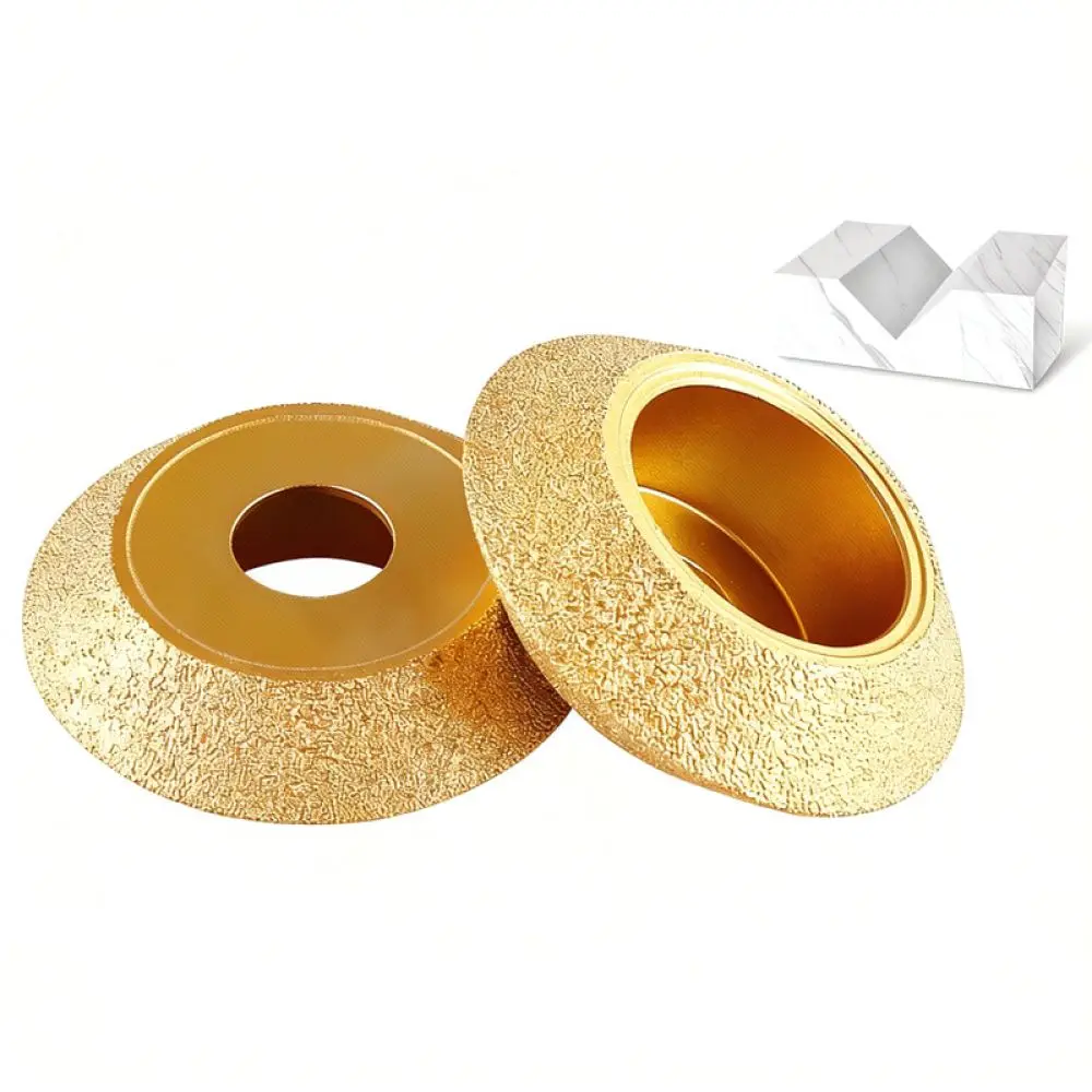 Brazed Diamond Edging Wheel For Angle Grinder Stone Marble Quartz Edge Profile Chamfering Slotting Shaping Cutter