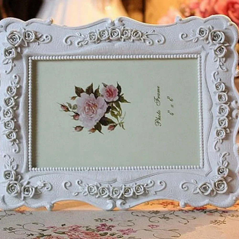 6 Inch Retro White Photo Frame Photo Display Photo Frame Poster Home Decoration Wall Hanging Photo Frame