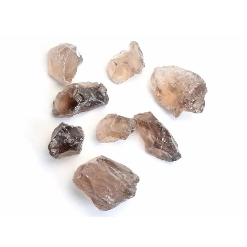 200g Bulk Natural Smoky Quartz Semi-precious Rough Stones Rock Crystal Reiki Healing Metaphysical Raw Stone with a Free Pouch