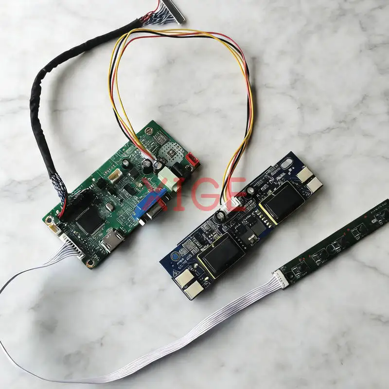 

LCD Monitor Controller Drive Board Fit MT190AW01 TMS190WX1 M190A1 MT190AW02 1440x900 1440*900 HDMI+VGA 4CCFL LVDS 30-Pin DIY Kit