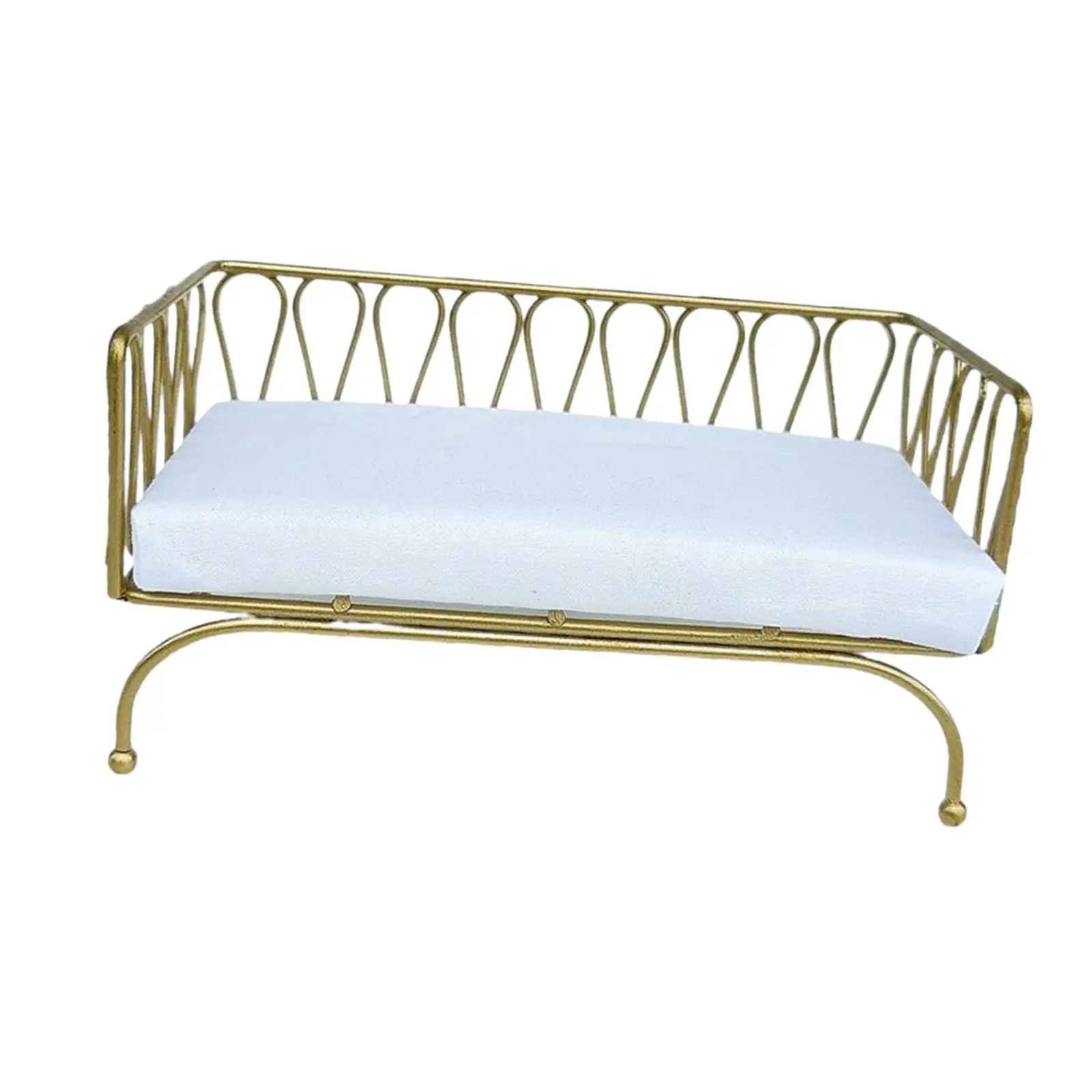 Miniature Sofa Photography Props Pretend Play Doll Sofa Classic Decoration