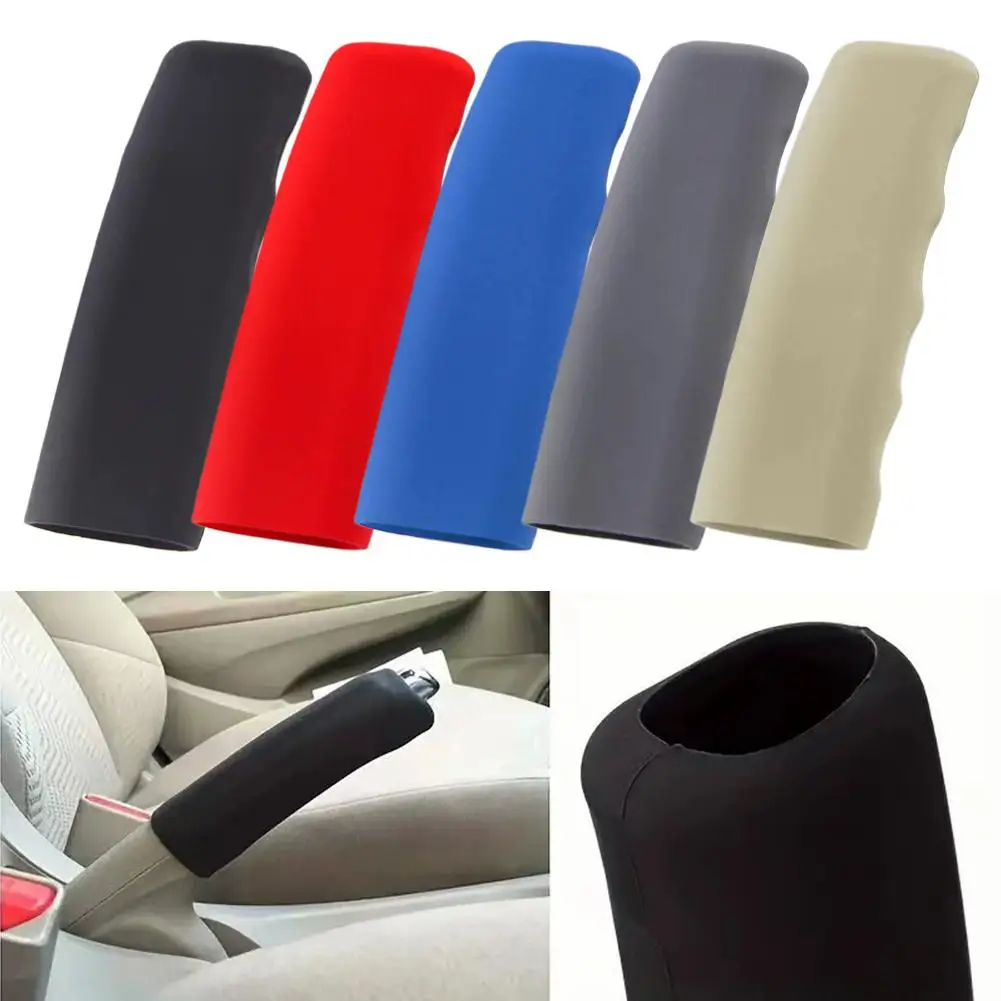 Hand Brake Set Universal Car Handbrake Sleeve Silicone Gel Cover Anti-Skid Auto Parking Brake