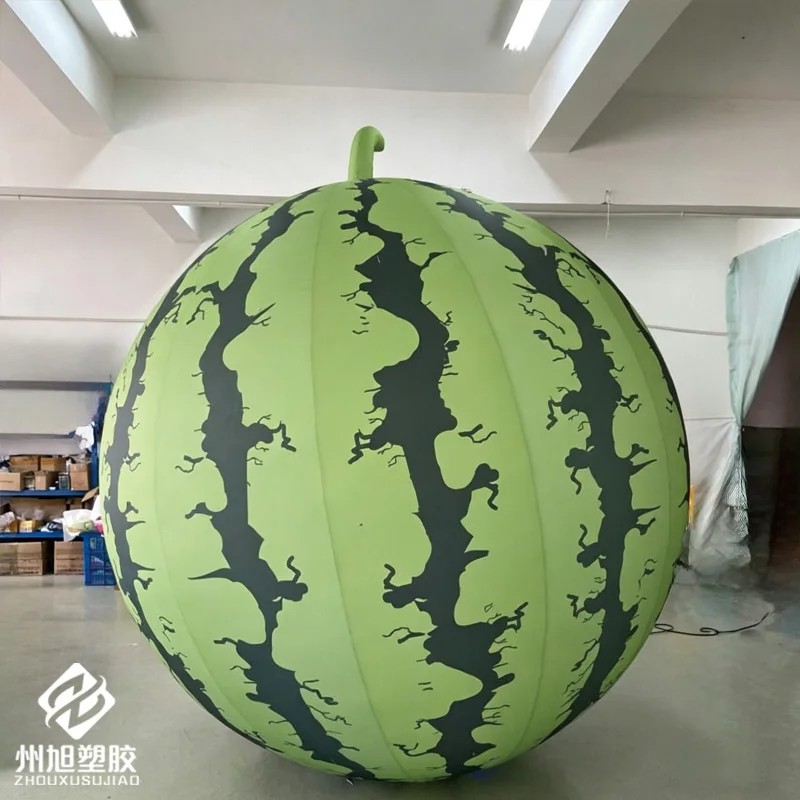 Inflatable watermelon, highly realistic, suitable for fruit or vegetable-themed promotional activities