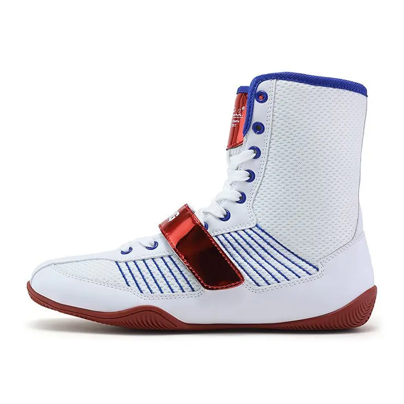Professional Wrestling Shoes Men Breathable Men Boxing Sport Shoe Wearable Boxing Fighting Boots High Gym Training Shoe For Mans