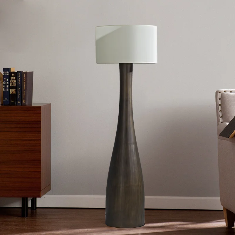 مصباح أرضي بجانب السرير لغرفة المعيشة وغرفة النوم وغرفة النوم بتصميم كلاسيكي فاخر من الراتينج الأمريكي الخفيف #4