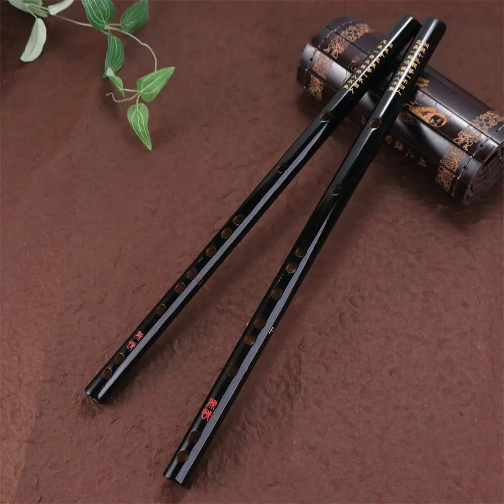 Gift Black Can Play for Beginner Bamboo Grandmaster of Demonic Transverse Fife Flute Musical Instruments Cosplay Accessory