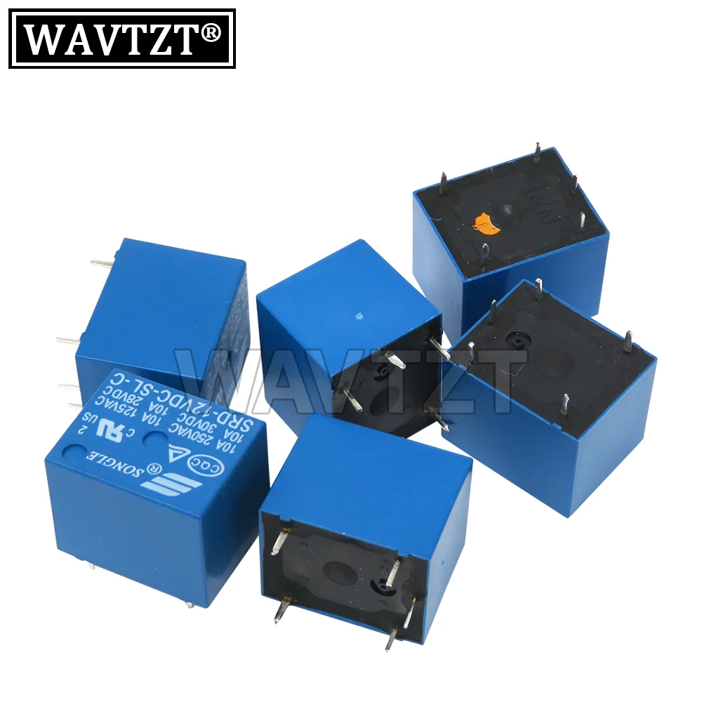 5PCS SRD-03 Relay High-quality 5Pins 05 09 06 24 12VDC-SL-C 3V 5V 9V 6V 24V 12V SRD-03VDC-SL-C SRD-05VDC-SL-C SRD-09VDC-SL-C