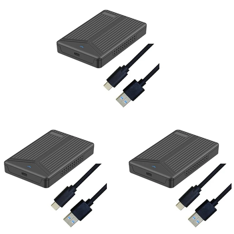 

3 шт., корпус для жесткого диска, USB 3,1, 2,5 дюйма