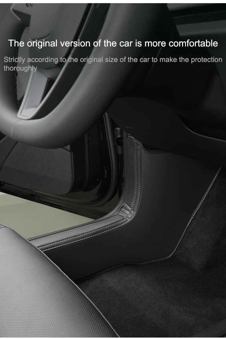 For Tesla Model 3 Highland Door Sill Protection Cover Mat Model 3+ Door Threshold Protect Anti-kick Pad Non-destructive Install