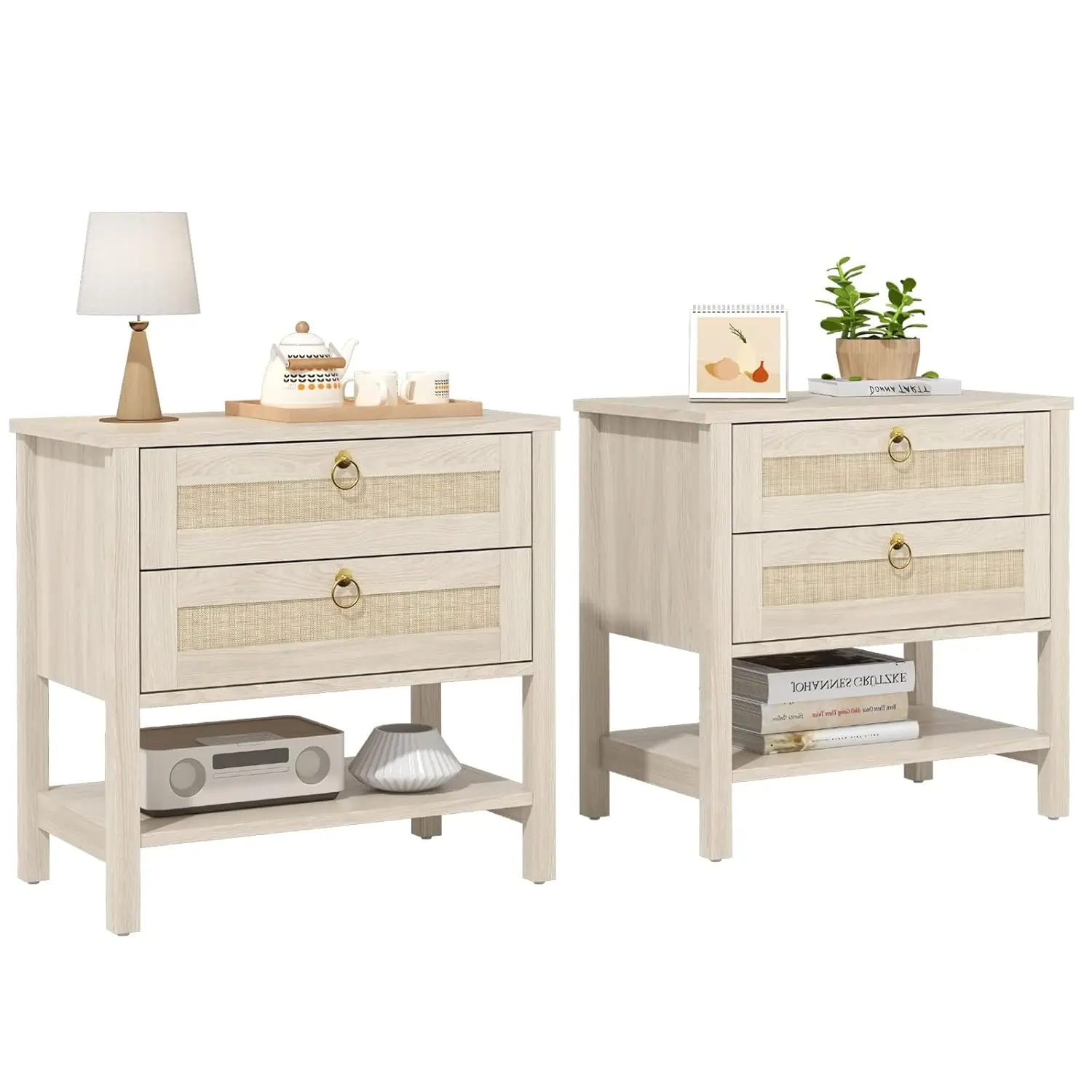 Wooden Nightstand S…