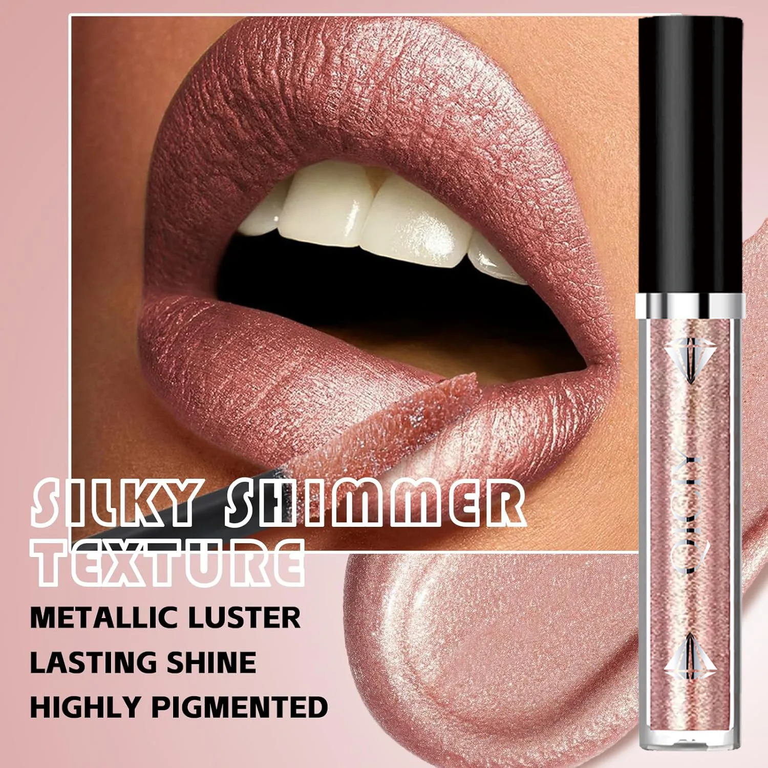 Gloss Labial Cintilante de 6 C - Eyeshadow Glitter Pigment avaliação e preço