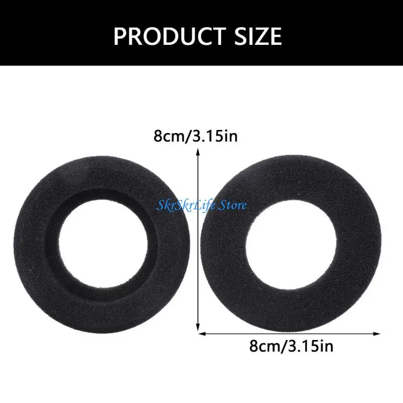 E65E 1 par almohadilla oído espuma cómoda para sr225x sr325x reemplazo auriculares con cable