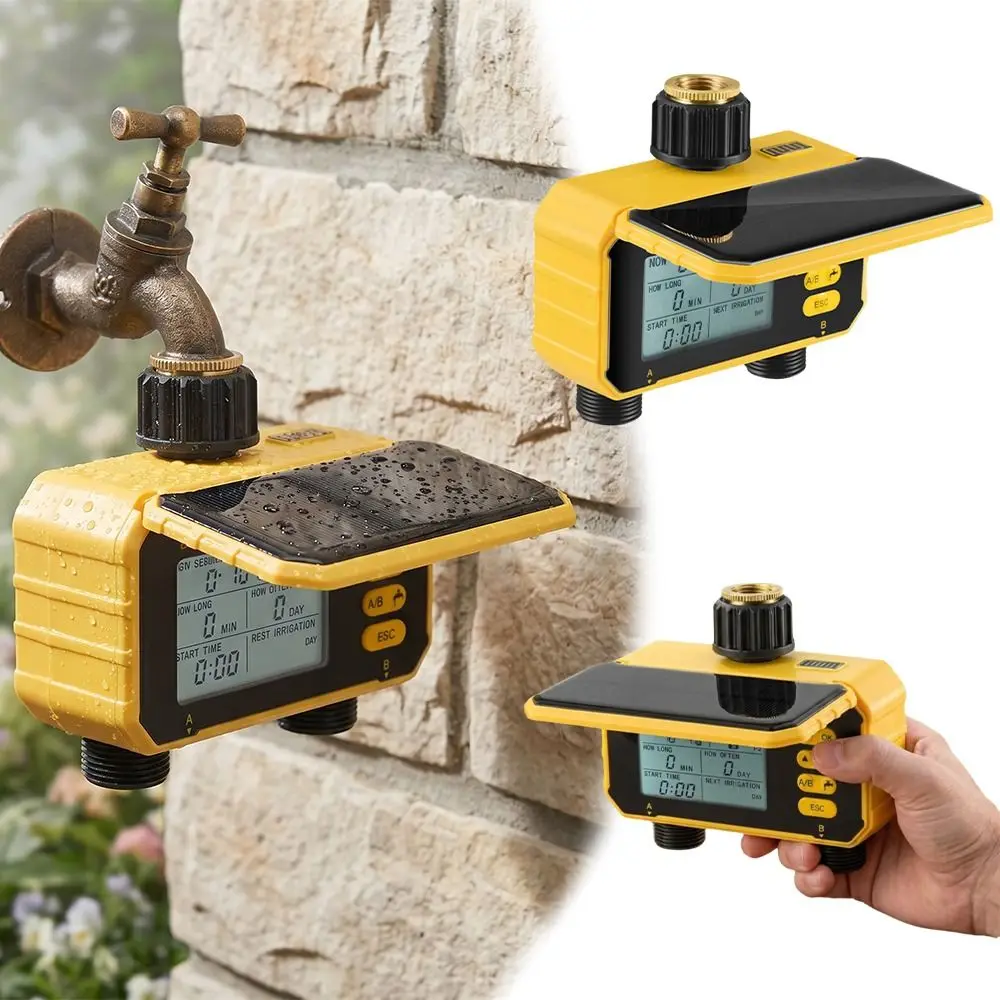 Micro-spray Solar Automatic Irrigation Device Rain Sensor ABS Build Intelligent Watering Device Water-Saving Automatic Timing