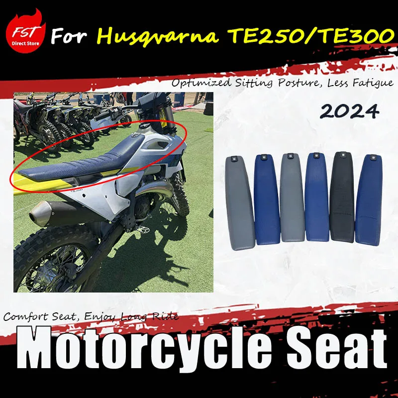 For Husqvarna TE250/TE300 24th model motorcycles, the seat cushion and seat cover are lowered to reduce the vehicle body height.
