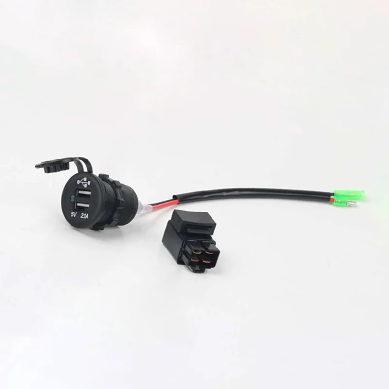 Power Adapter Dual USB For Motorcycle For Vstrom 650 DL650 Navigation Interface Mobile