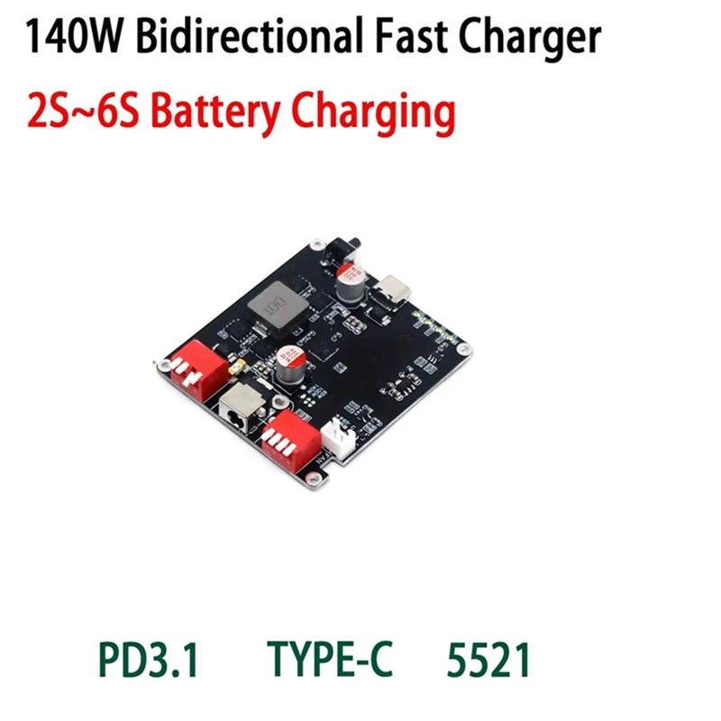 Super Sale PD3.1 140W Bidirectional Fast Charger Module for 2S-6S Lithium Batteries IP2366