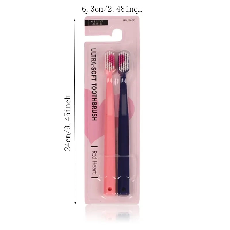 1Pair Couple Toothbrush Heart Brush Teeth Romantic Crystal Box Soft Toothbrush Nano Adults Toothbrush New Couple\'s Wedding Gift