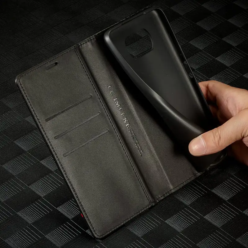 Magnetic Case For Xiaomi POCO X3 Pro Case Leather Classic Black Luxury Flip Cover For Xiaomi Poco X3 NFC X3Pro X 3 Wallet Case - Image 6