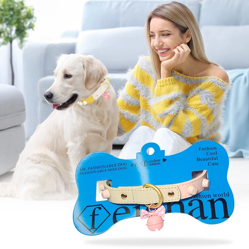 

feichan Macaron pet collar dog neck collar collar lead rope large, small, medium dog walking leash cat collar