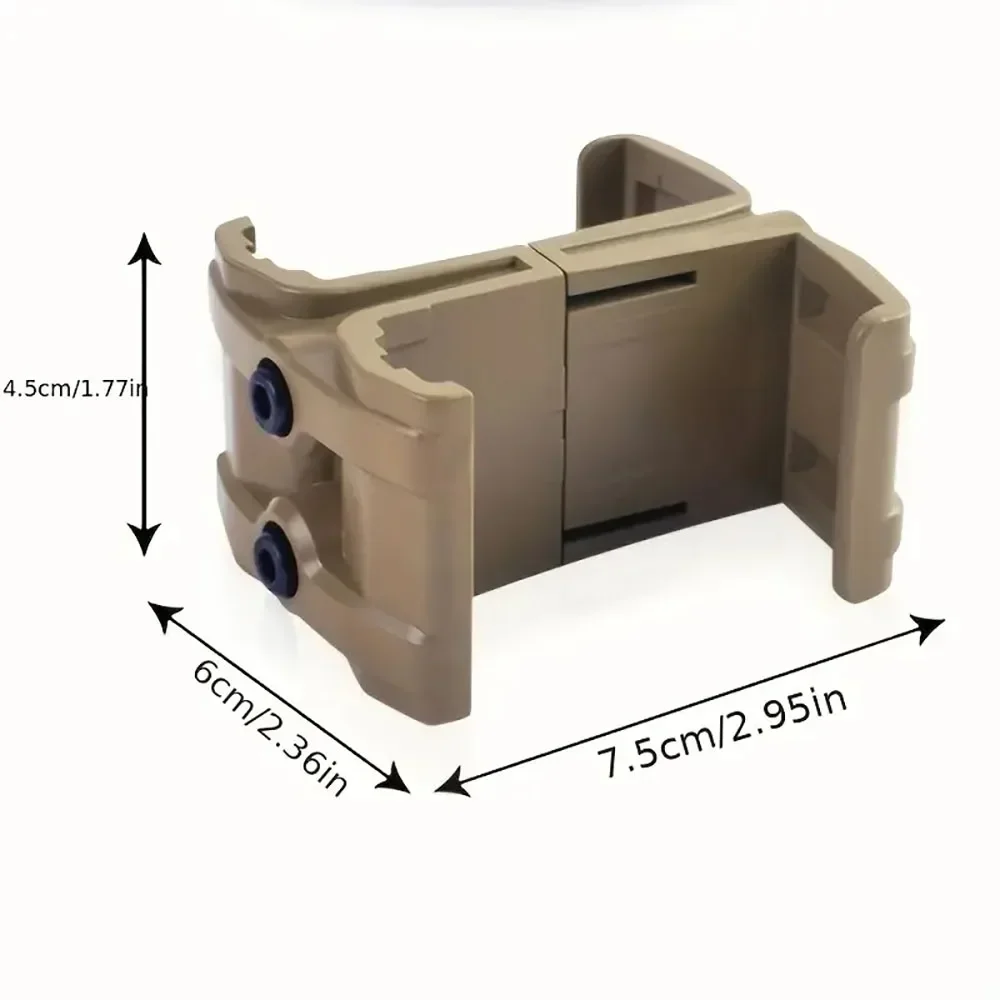 2024 klip Universal senapan peluru paralel ganda untuk AK AR15 M4 Mag595 Aksesori pistol pemuat cepat peluru bulat Tautan Airsoft