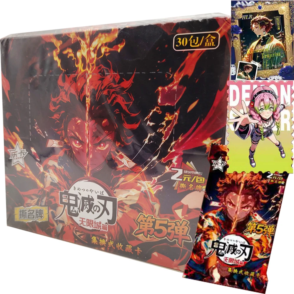 

Demon Slayer Collection Cards Kanroji Mitsuri Kibutsuji Muzan Hashibira Inosuke Cartoon Anime Popular Character Cards Fans Gifts