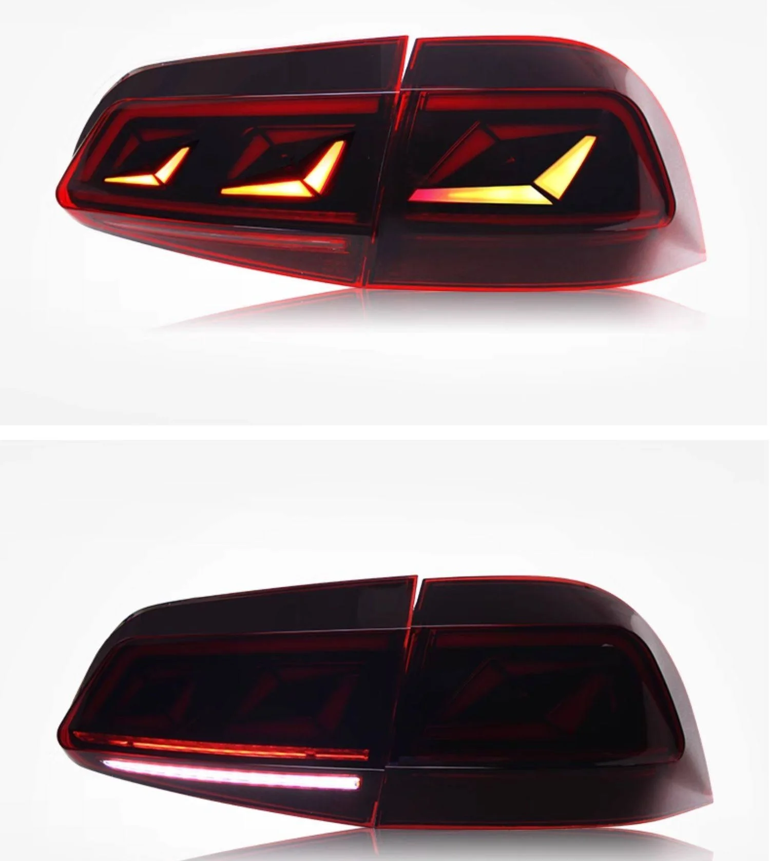 for 11-18 Volkswagen Touareg Taillight Assemblies Modifying Driving Lights Brake Light Flow Turn signal Tail  Upgrade
