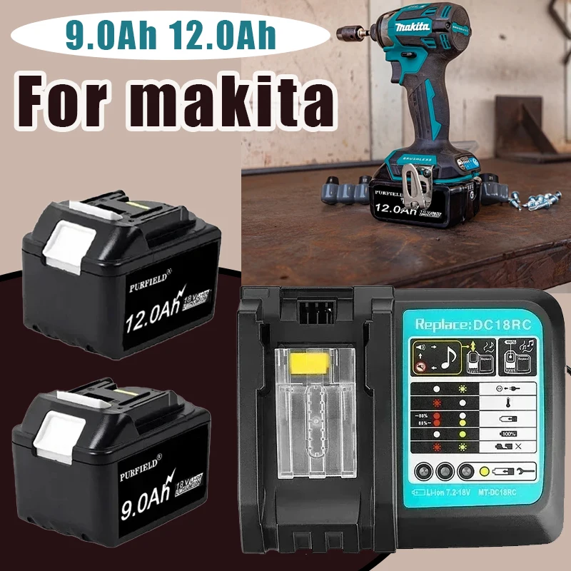 9.0Ah 12.0Ah لماكيتا 18 فولت بطارية ليثيوم أيون لماكيتا BL1830 BL1815 BL1860 BL1840 استبدال بطارية أداة السلطة