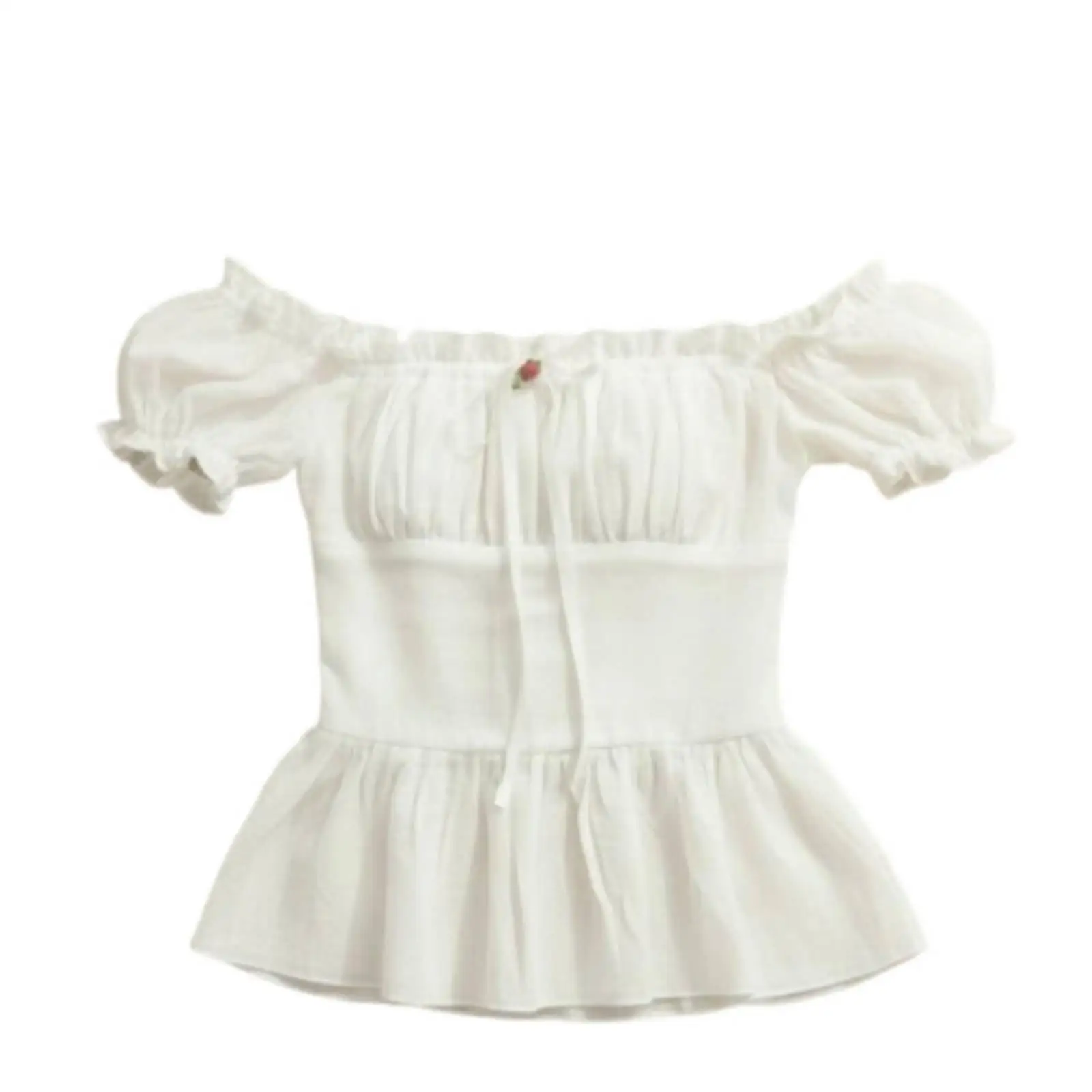 Cotton ribbon Fairy Top, Idella Blouse, Tatjana Maxi Skirt, Women's Elegant Outfit