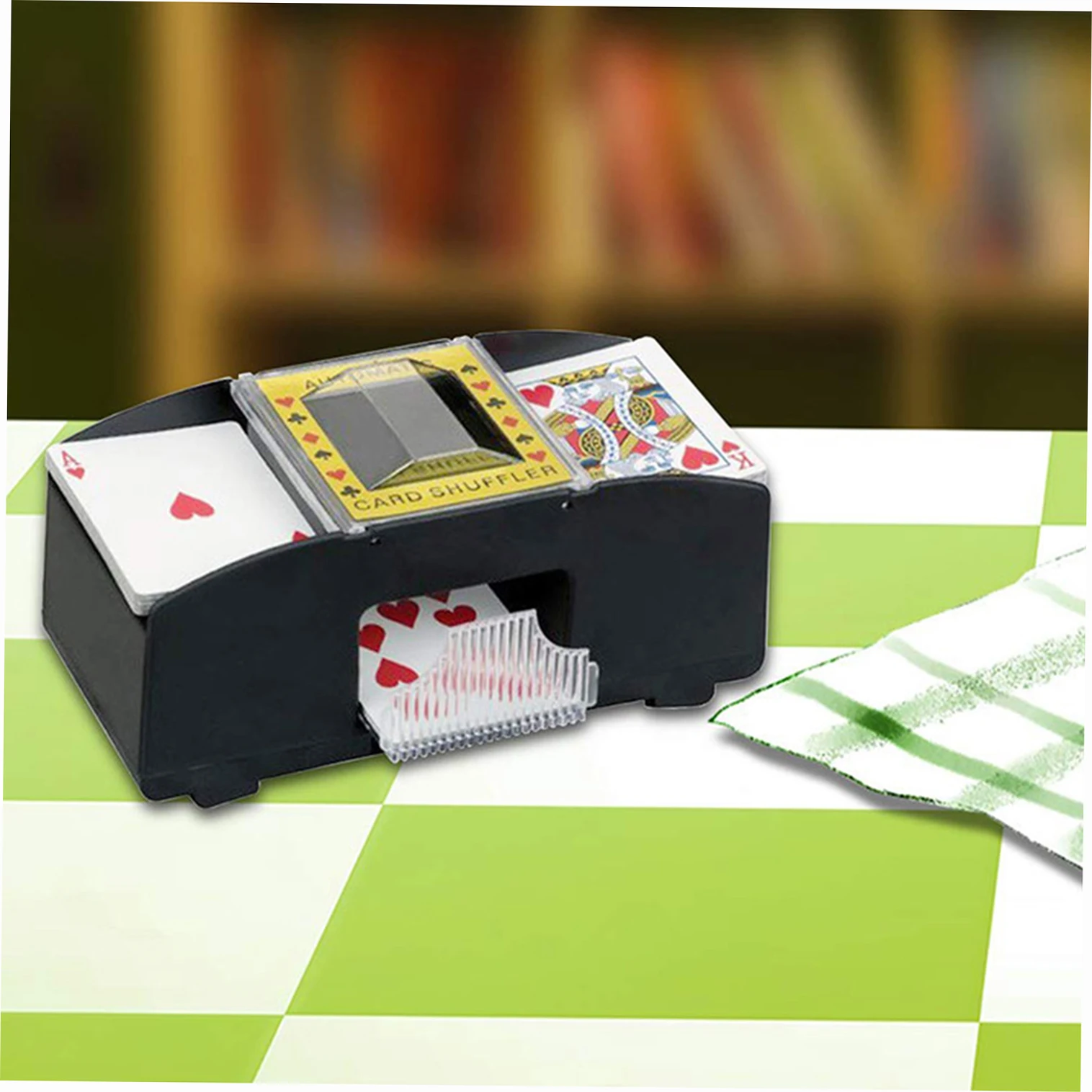 Automatic Playing Cards Shuffler Mixer Games Poker Sorter Machine Dispenser for Travel Home Festivals Xmas Party Battery Operate