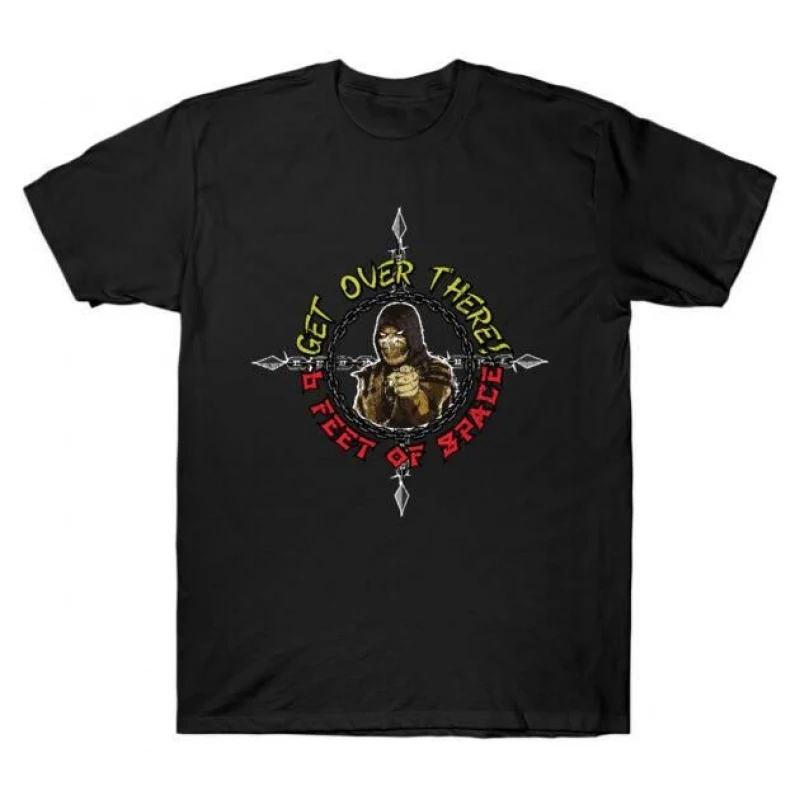 0702 Retro Video game 90's Mortal Kombat Gift tee for gamer 100% cotton Men's Short Sleeve Graphic T-Shirt All size tops S-6XL