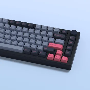KBDiy 체리 프로파일 GMK 8008 키캡, 더블 샷 PBT 키캡, 기계식 키보드 ISO용 176 키 세트, GMK67 GMK75 61 68 84/87