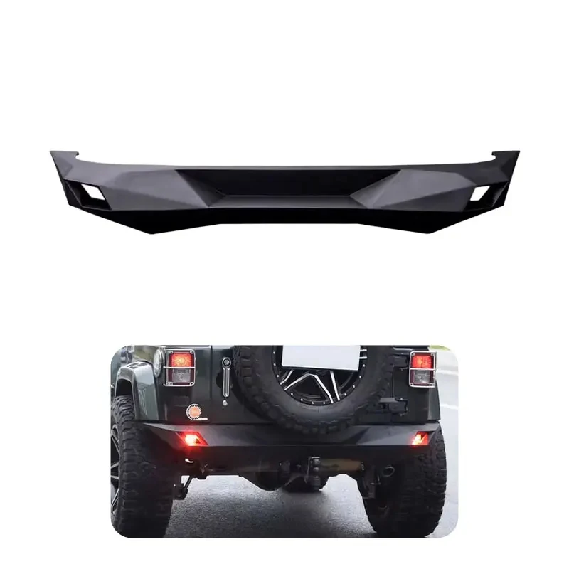 

Best-selling Off Road 4X4 Accessories Steel Textured Black Full Width Rear Bumper For Wrangler JK 07-17