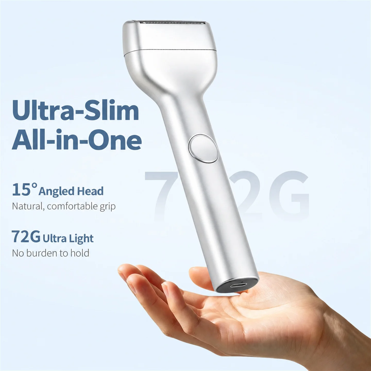 Men's Electric Foil Shaver, Portable Reciprocating Shaver, Removable and Washable Blade Head, Suitable for Dry and Wet Shaving