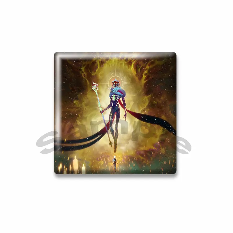 حار أنيمي غامض الموسم 2 دبابيس مربعة الكرتون إيكو جينكس فيكتور إيشا شارات على ظهره الملابس والاكسسوارات أصدقاء مجوهرات هدية