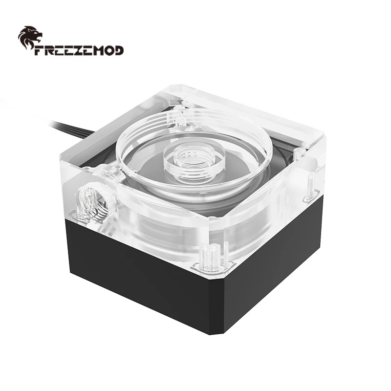 FREEZEMOD water cooler water pump ultra-thin PWM speed control 4.6cm thick flow 500L support OD50 tank. PU-SZM6