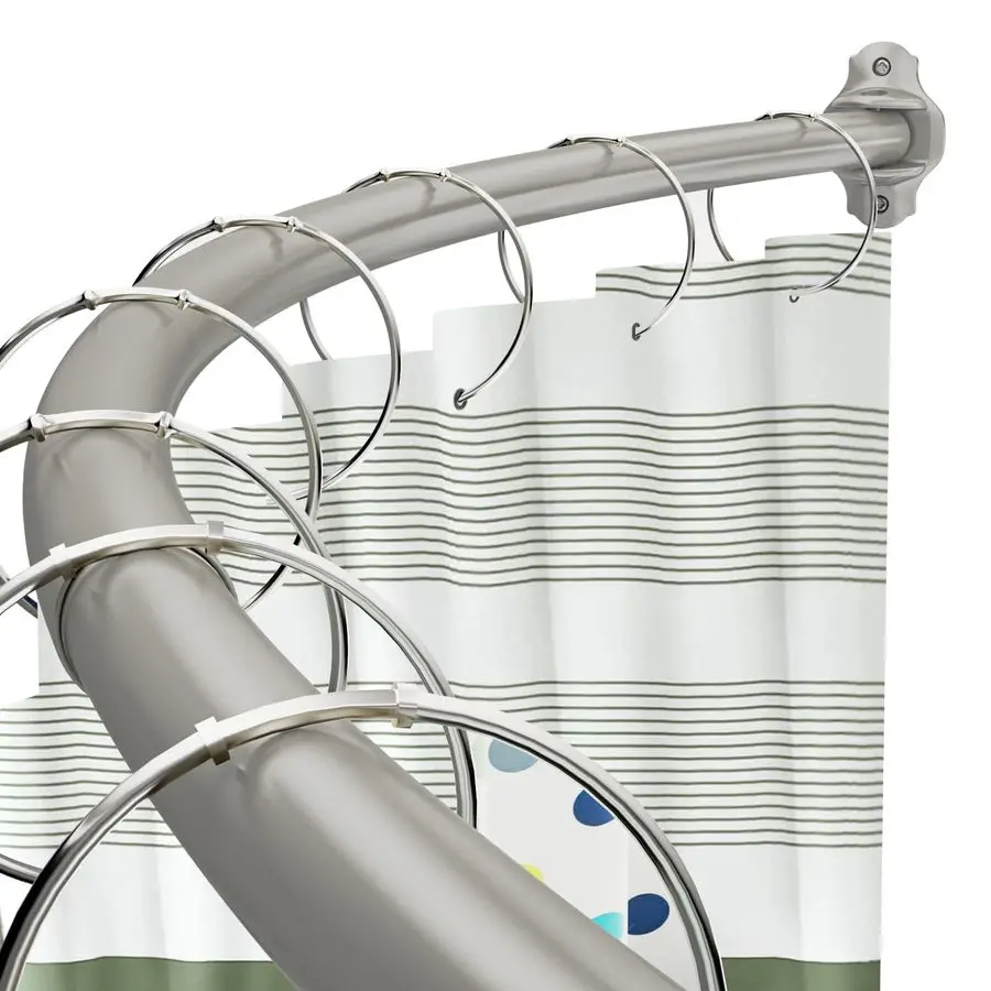 

Shower Curtain Rod, Adjustable 4072 Inches Shower Rod, Rustproof Expandable Heavy Duty Round Shower Curtain Rod for Bathroom, Ba