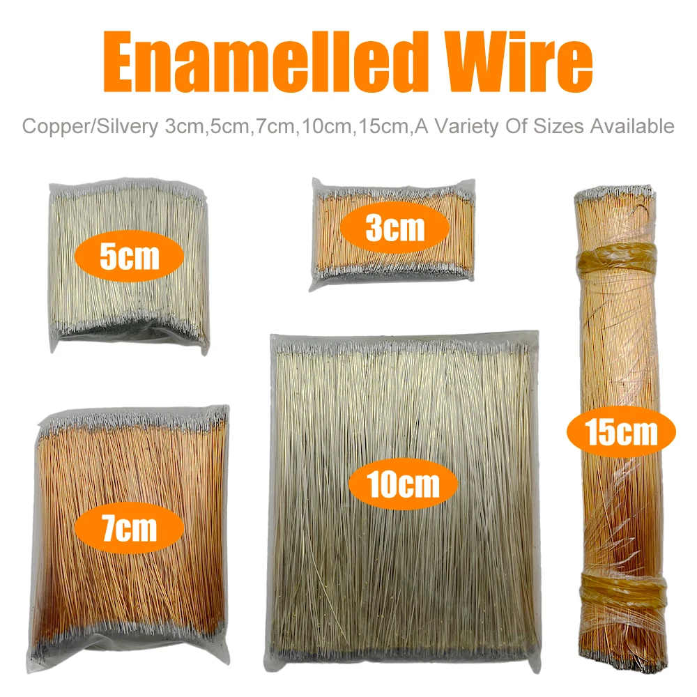 2000pcs Enameled Wire 3/5/7/10cm Silvery/Copper Color LED Strip Repair Connecting Welding Connector For 5-24V 2835 Strip Light
