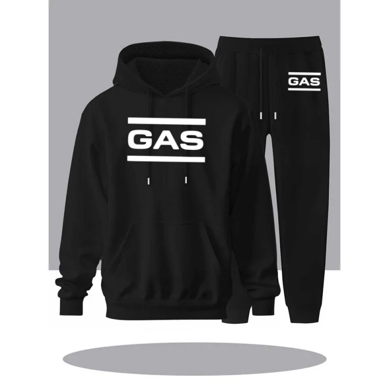 Trendy herentrui met capuchon voor heren, herfst en winter, warm supergroot sweatshirt met capuchon, los sweatshirt voor heren voor buiten