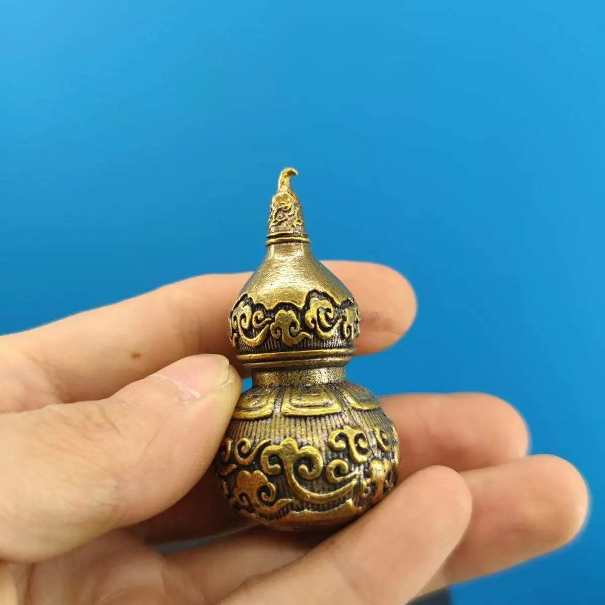Brass Game Peripheral Red Gourd Model Fu Lu Ornament Pendant Backpack Accessory Birthday Gift
