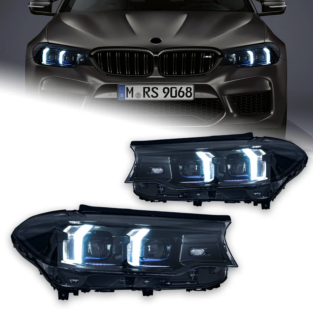For BMW G30 LED Headlights M5 F90 2017-2023 Styling 525i 530i 535i 5 Series DRL Automotive Accessories 6000K Color Front 12V New