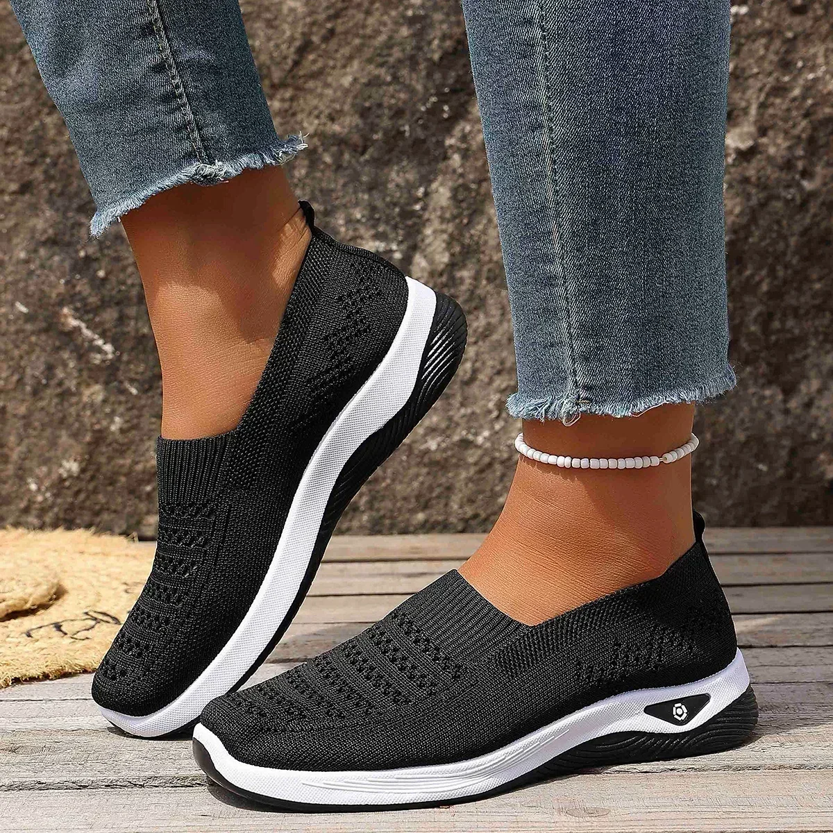 Atmungsaktive Freizeitschuhe Rutschfeste Outdoor-Sneaker für Tägliches Pendeln – Detail 4