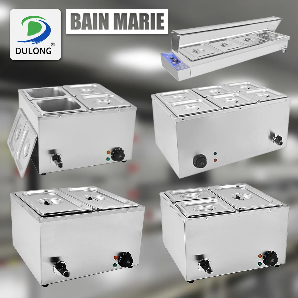 High Quality 3 Pot Buffet Food Warmer Countertop Display Bain Marie Server Hot Soup Warming