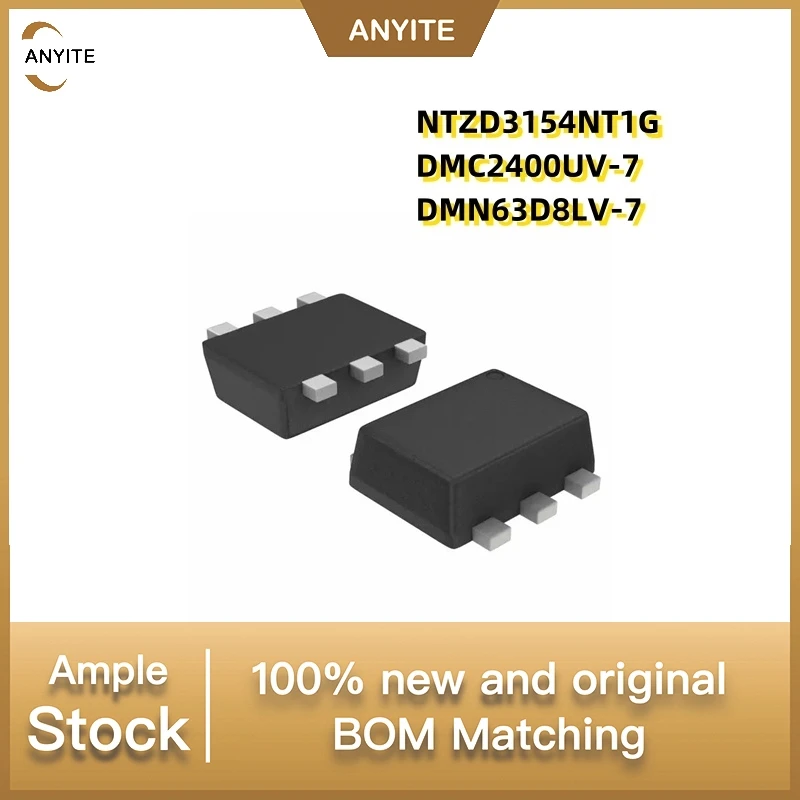 New 50PCS/lot  NTZD3154NT1G NTZD3154  DMC2400UV-7  DMC2400   C2400U DMN63D8LV-7 63D8LV    SOT-563