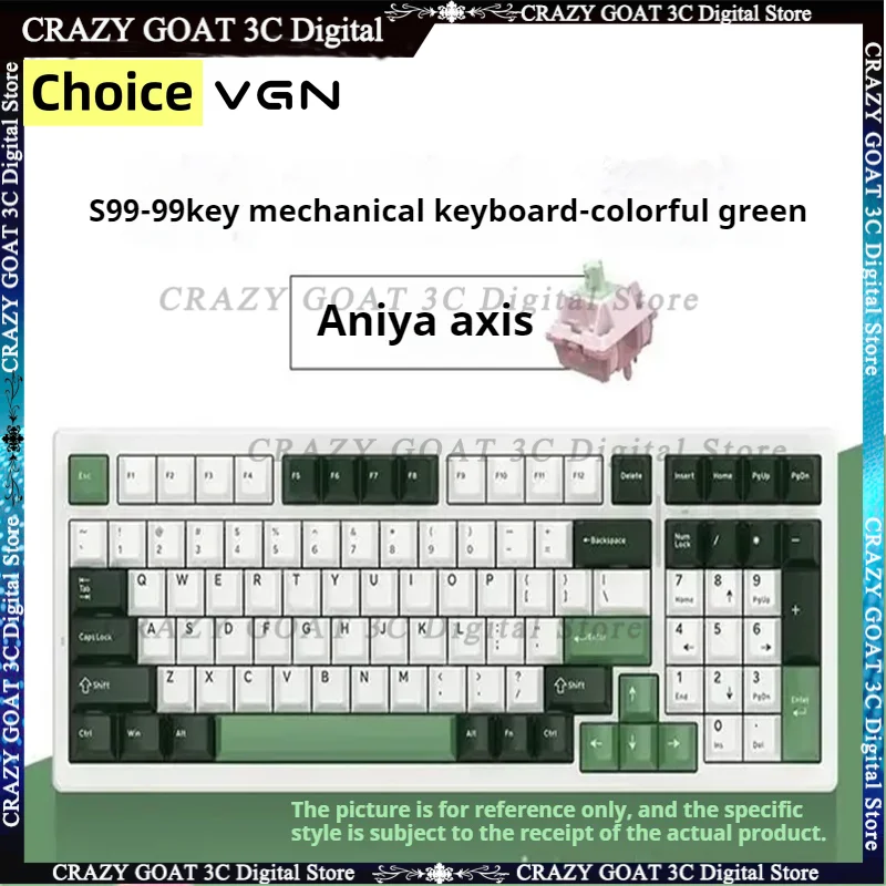 

Vgn S99 The Third Mock Examination,bluetooth/wireless Mechanical Keyboard For game Office,single Button Slotting,hot Swappable