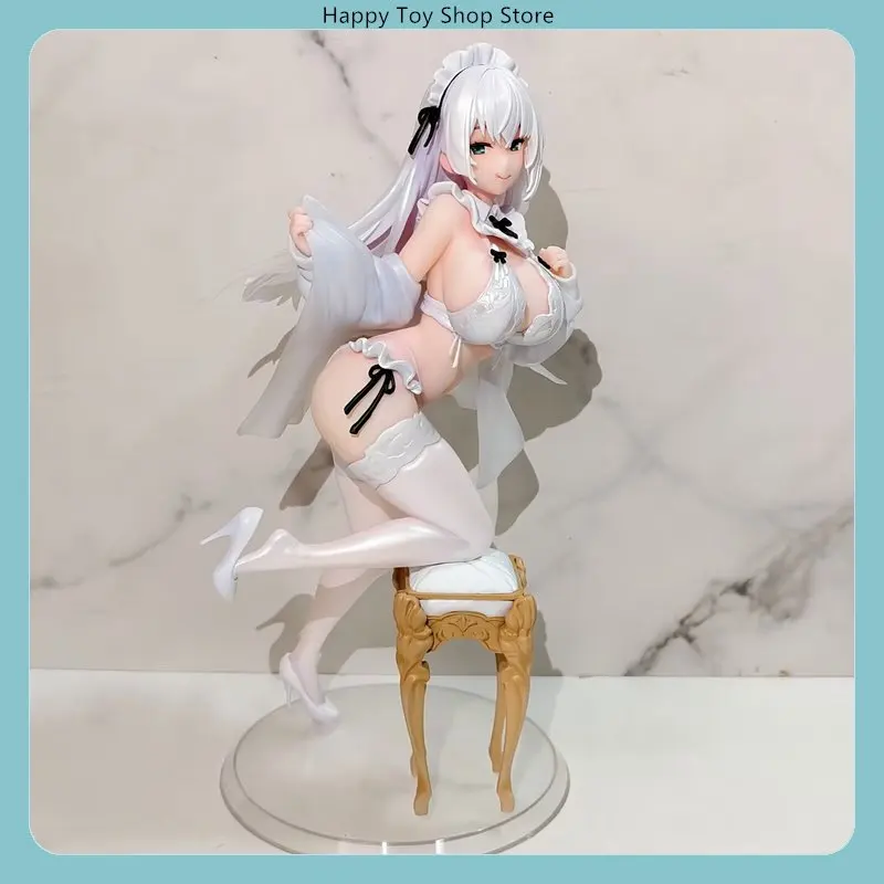 

26 см аниме девушка стул поза на коленях фигурка модель статуя украшение для рабочего стола