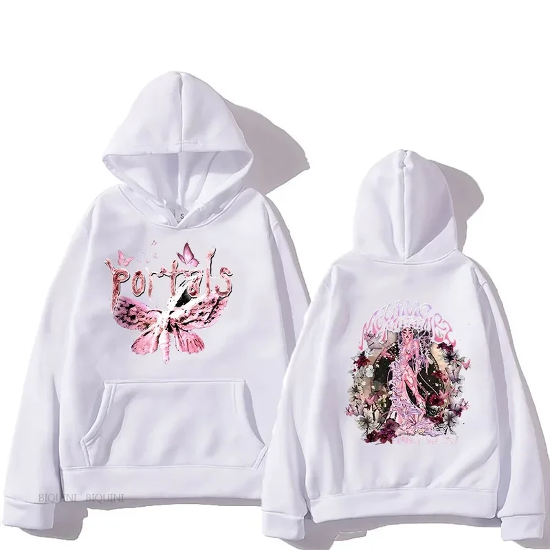 Melanie Martinez Portals Tour Hoodies Women Double Sided Printing Sweatshirts Popular Graphic Tops Casual Loose Soft Pullovers