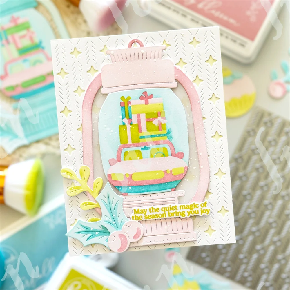 دائمة الخضرة البريق غطاء يموت المعادن قطع يموت الإستنسل DIY بها بنفسك سكرابوكينغ ألبوم صور الديكور النقش ورقة بطاقات #5