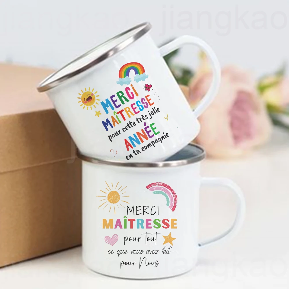 Thank You Teacher for this Wonderful Year Spent with You Taza estampada Taza de café Bebidas Tazas de camping Regalo del día del maestro para el maestro