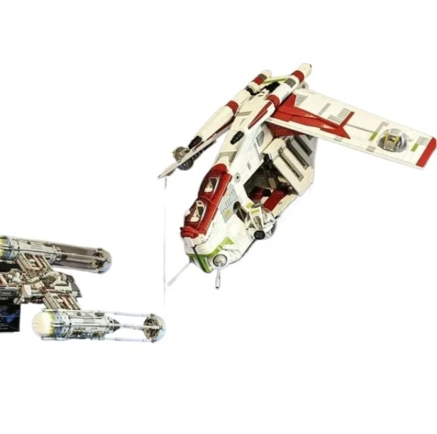 1228pcs Republic Dropship Gunship Building Blocks Bricks Compatible 75021 DIY Toys For Children Birthday Christmas Gift