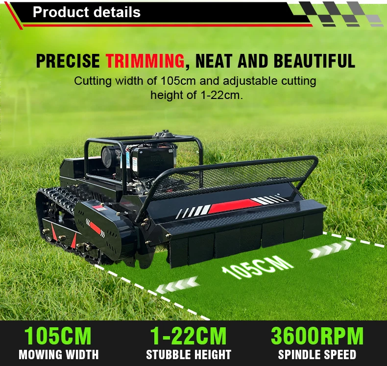 

Remote Control Lawn Mower Engine 28hp Agricultural Garden Mower